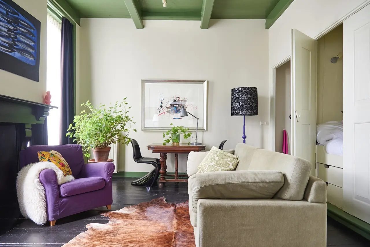 Het Groene Appartement met authentieke bedstee bij De Amshoff